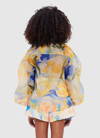 Exclusive Leo Lin Celeste Blouse - Bouquet Print