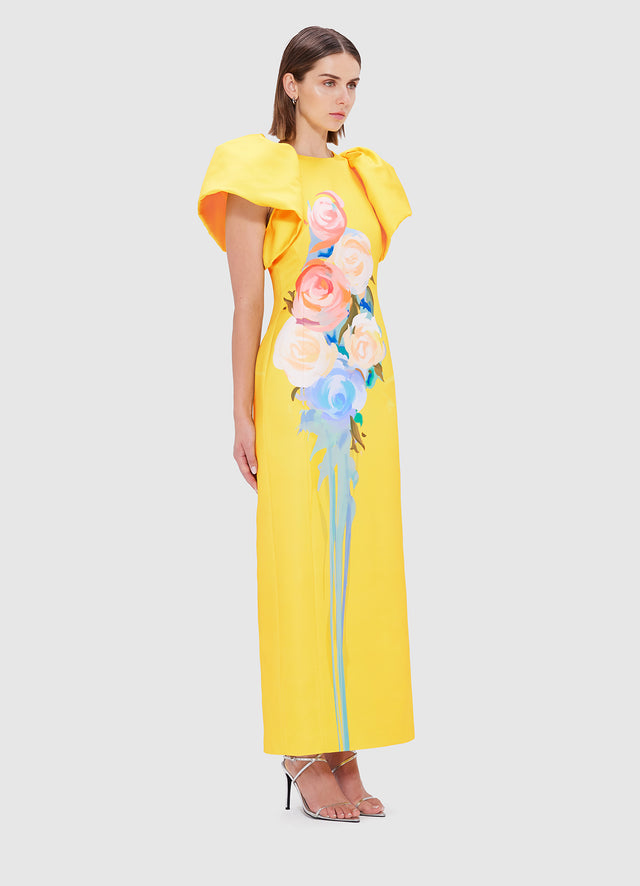 Exclusive Leo Lin Lucinda Maxi Dress - Bouquet Print