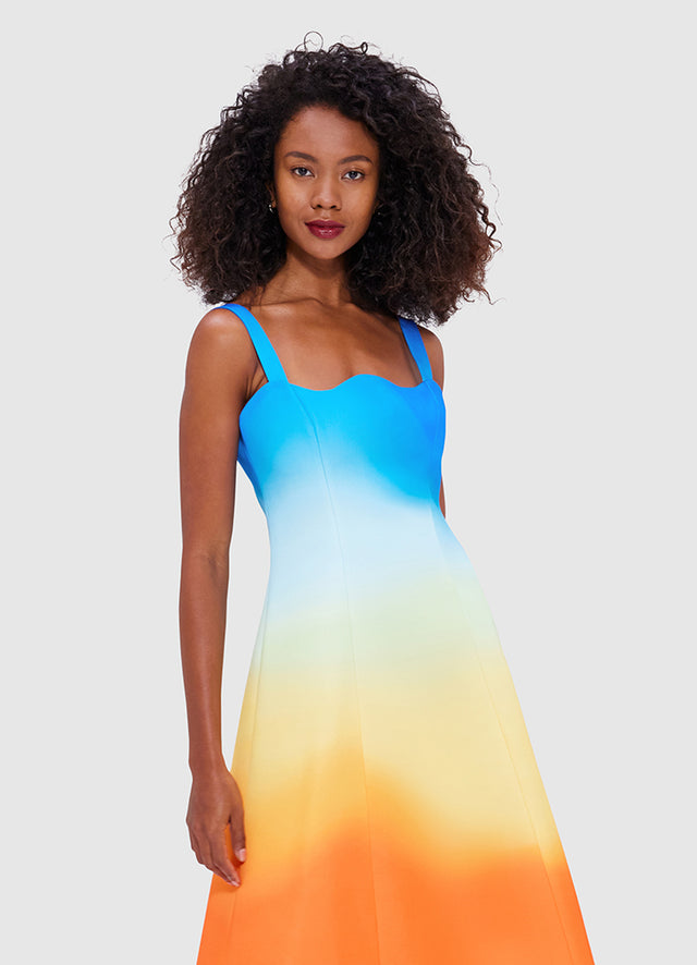 Exclusive Leo Lin Odette Midi Dress - Enigma