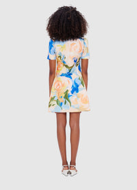 Exclusive Leo Lin Brooke Mini Dress - Bouquet Print