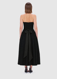 Leo Lin Exclusive Angelica Tweed Bustier Maxi Dress - Ebony