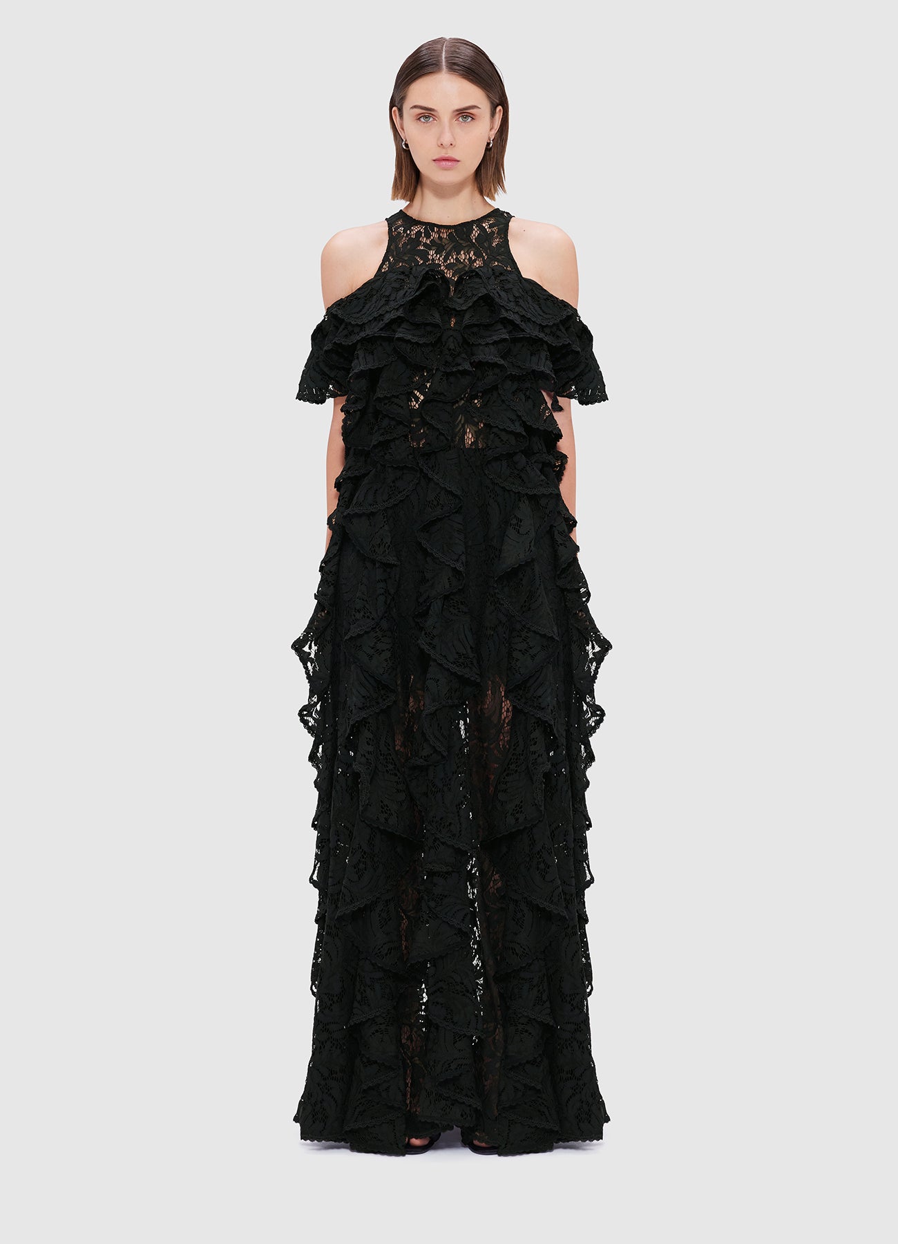 Lori Lace Maxi Dress - Ebony | LEO LIN® Official Website