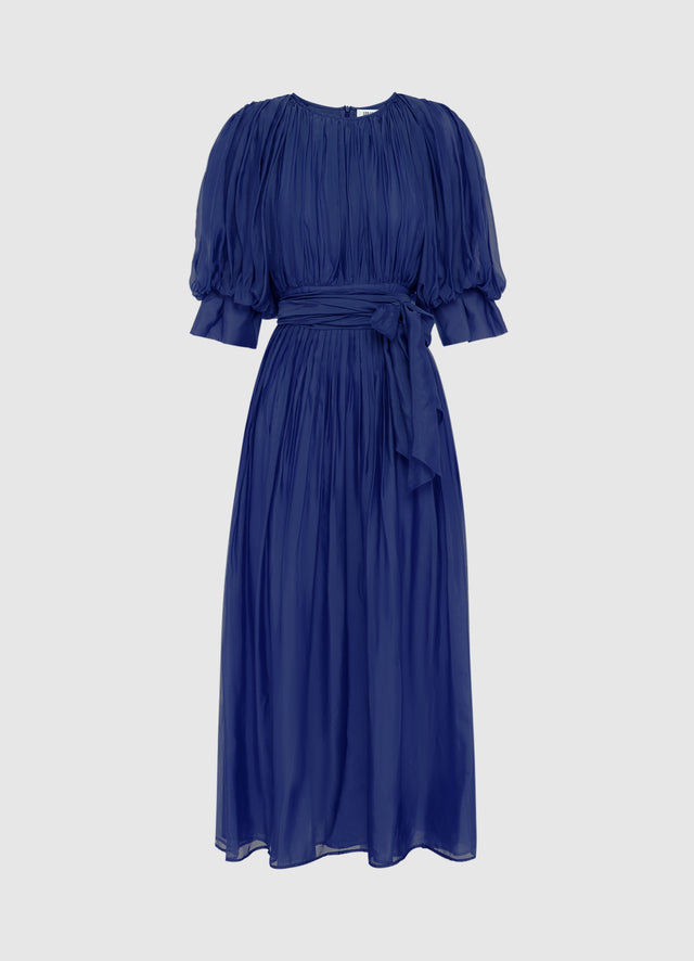 Emma Midi Dress - Oxford Blue