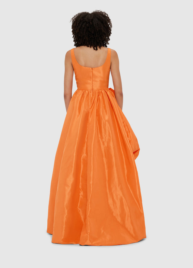 Exclusive Leo Lin Illiana Rose Gown - Tangerine