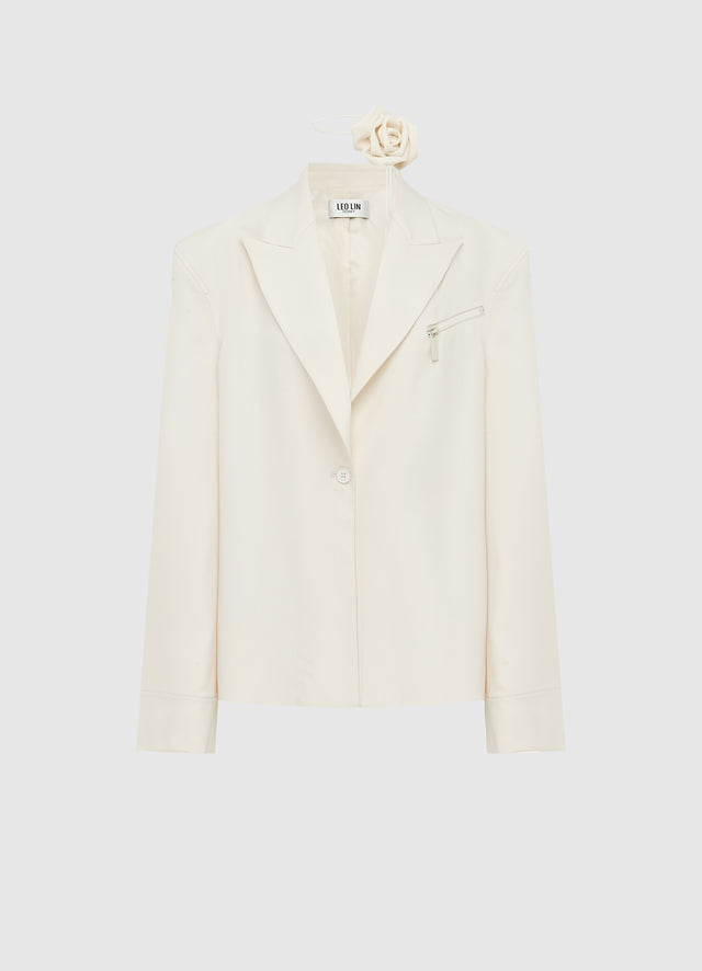 Exclusive Leo Lin Jovanna Blazer - Vanilla