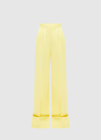 Exclusive Leo Lin Ellis Wide Leg Pants - Sorbet Yellow