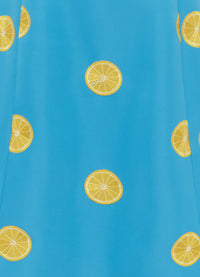 Exclusive Leo Lin Cleo Embroidered Sleeveless Midi Dress - Citrus Embroidery