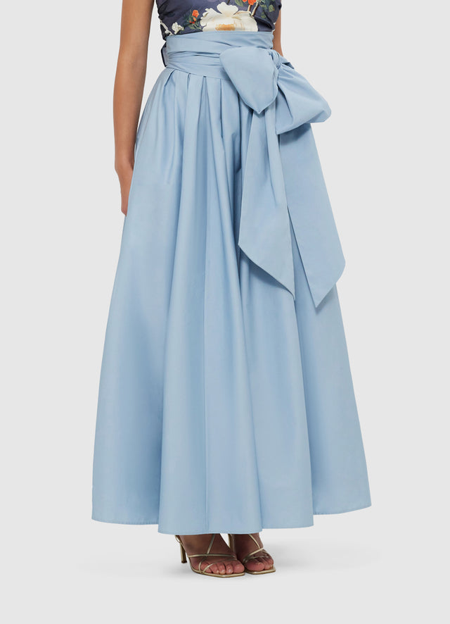 Exclusive Leo Lin Valerie Maxi Skirt - Powder Blue