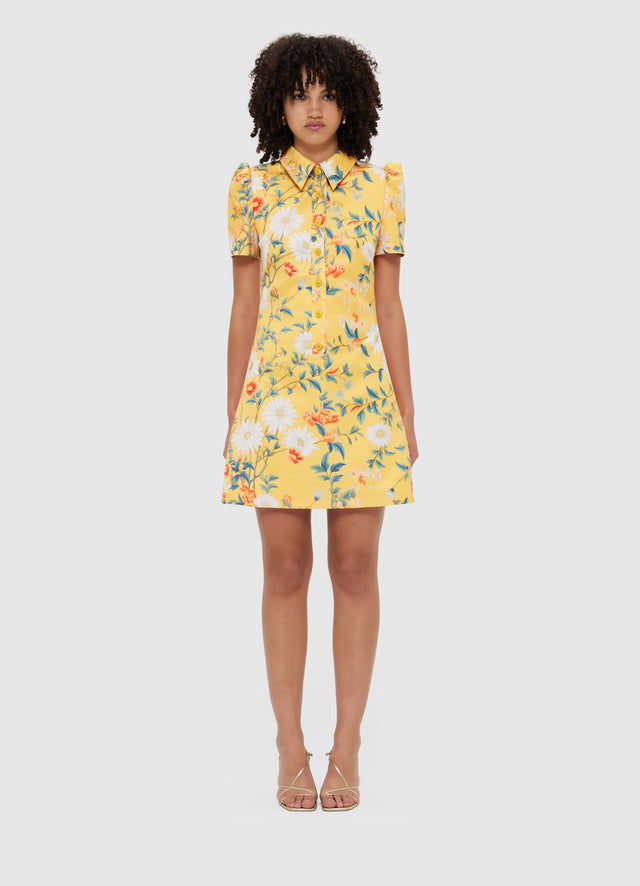 Exclusive Leo Lin Brooke Mini Dress - Daisy Print