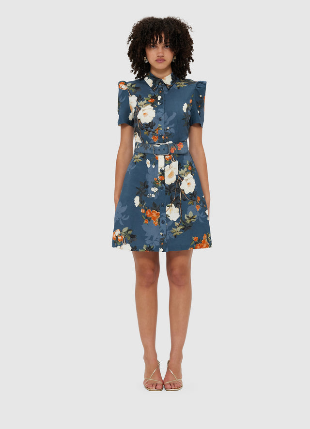 Exclusive Leo Lin Bronte Mini Dress - Pear Blossom Print