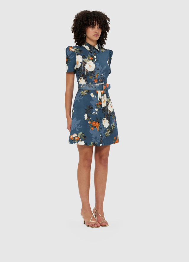 Exclusive Leo Lin Bronte Mini Dress - Pear Blossom Print