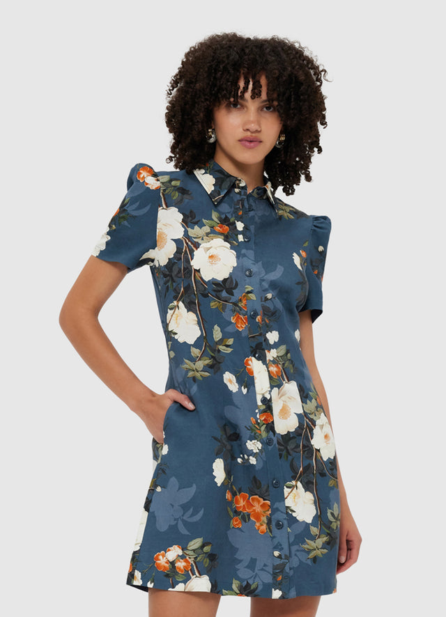 Exclusive Leo Lin Bronte Mini Dress - Pear Blossom Print