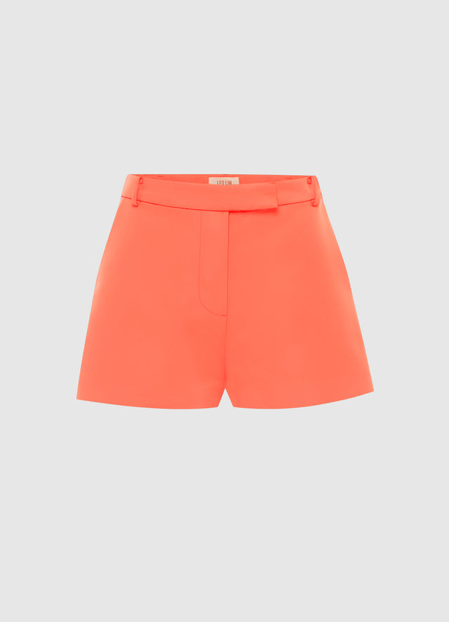 Exclusive Leo Lin Olivette Shorts in Wild Flower in Coral