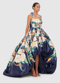 Exclusive Leo Lin Leanna Gown in Adorn Print in Virtue