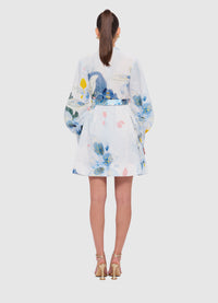 Exclusive Leo Lin Lucy Mini Dress in Tranquility Print