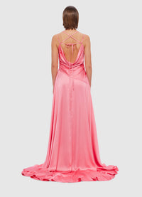 Exclusive Leo Lin Melodie Gown in Watermelon
