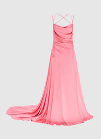 Exclusive Leo Lin Melodie Gown in Watermelon