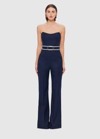 Exclusive Leo Lin Mary Jumpsuit in Oxford Blue