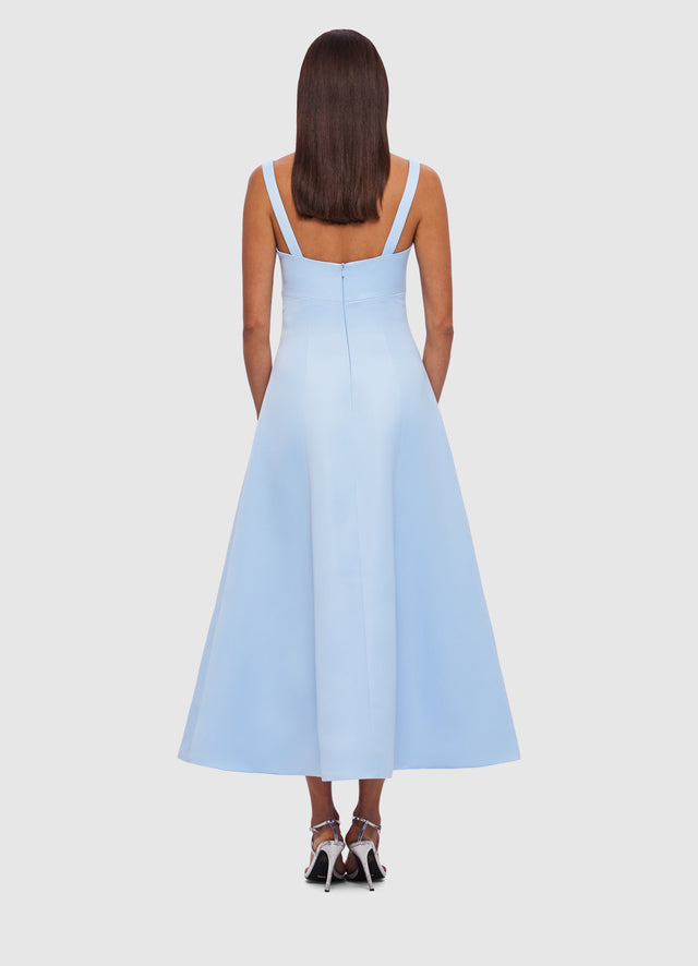 Exclusive Leo Lin Odette Midi Dress - Sky Blue