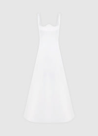 Exclusive Leo Lin Odette Midi Dress - Snow