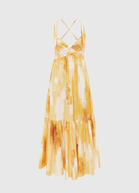 Khloe Strappy Maxi Dress - Dawn Print