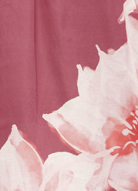 Nadia Voluminous Gown - Orient Print in Hibiscus