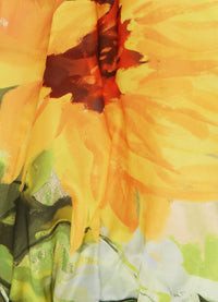 Nadia Voluminous Gown - Sunflower Print in Landscape