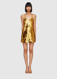 Robyn Sequin Slip Mini Dress - Confetti